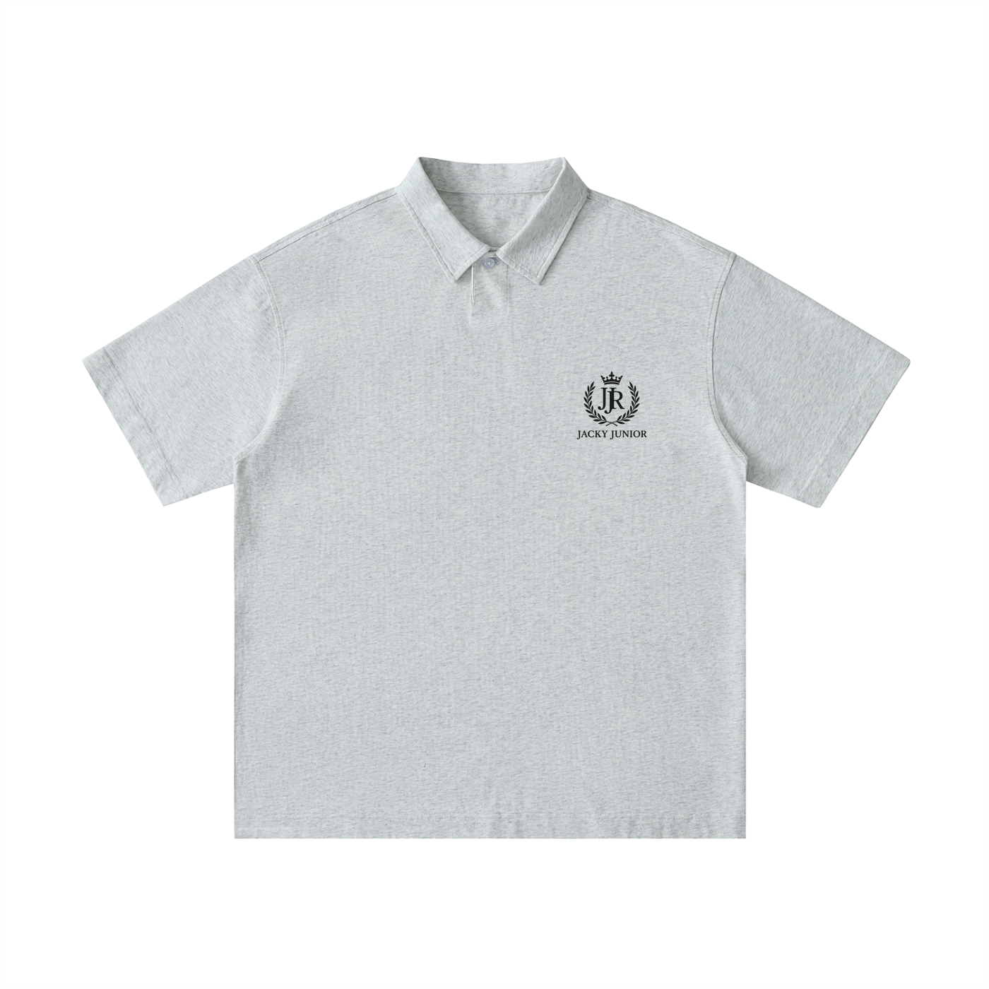 Loose Cotton Short-Sleeve Polo Shirt