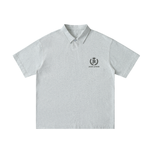 Loose Cotton Short-Sleeve Polo Shirt