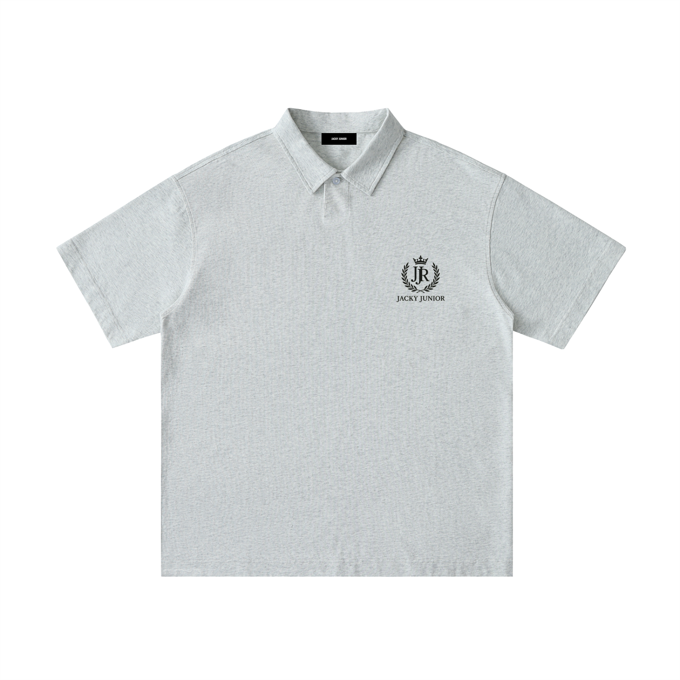 Loose Cotton Short-Sleeve Polo Shirt